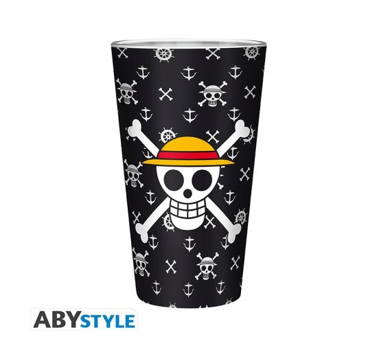 One-Piece-Monkey-D-Luffy-Glas-400ml-1