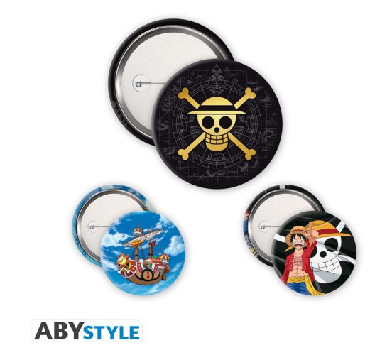 One-Piece-Skull-Luffy-Badge-Pack-Buttons-1 One-Piece-Skull-Luffy-Badge-Pack-Buttons-1