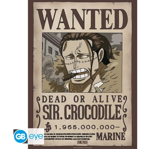 One-Piece-Wanted-Crocodile-Wano-Chibi-52x38cm-Poster-1