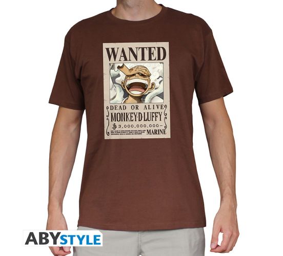 One-Piece-Wanted-Luffy-Gear-5-braun-T-Shirt-1 One-Piece-Wanted-Luffy-Gear-5-braun-T-Shirt-1