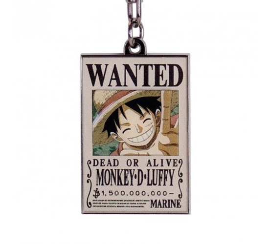 One-Piece-Wanted-Luffy-Schluesselanhaenger-1