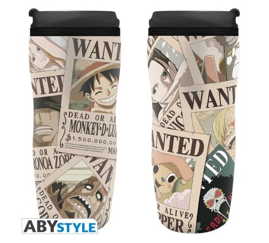 One-Piece-Wanted-Poster-Reisebecher-1