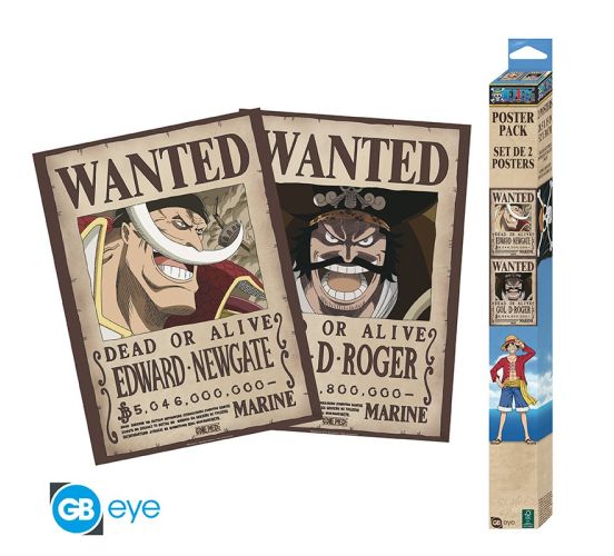One-Piece-Wanted-Roger-Whitebeard-Set-2-52x38cm-Chibi-Poster One-Piece-Wanted-Roger-Whitebeard-Set-2-52x38cm-Chibi-Poster
