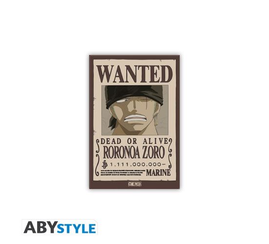 One-Piece-Wanted-Zoro-55x8cm-Magnet-1
