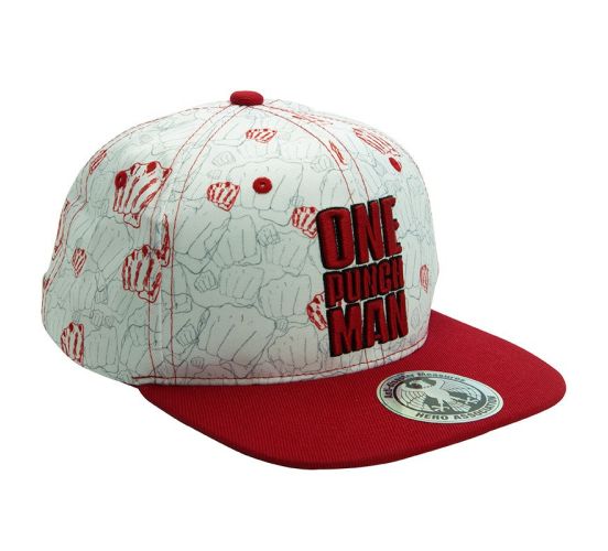 One-Punch-Man-Punches-beige-rot-Snapback-Kappe-1 One-Punch-Man-Punches-beige-rot-Snapback-Kappe-1