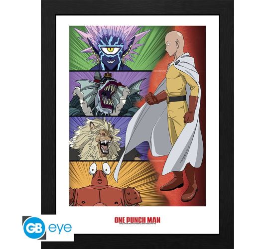 One-Punch-Man-Ranking-of-villains-30x40cm-Rahmenbild-1