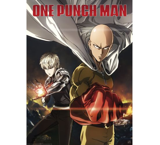 One-Punch-Man-Saitama-Genos-52x38-Chibi-Poster-1