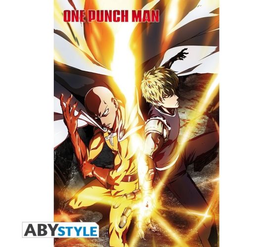 One-Punch-Man-Saitama-Genos-915x61-Poster-1