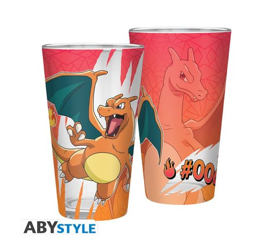 Pokemon-Glurak-400ml-Glas-1