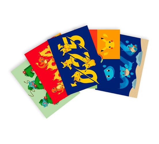 Pokemon-Starter-1-Generation-Postkarten-Set-1