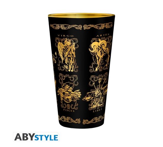 Saint-Seiya-Goldgewaender-Premium-400ml-Glas-1 Saint-Seiya-Goldgewaender-Premium-400ml-Glas-1