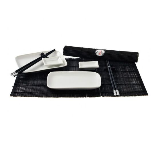 Sushi-Tischgeschirrset-schwarz-1 Sushi-Tischgeschirrset-schwarz-1