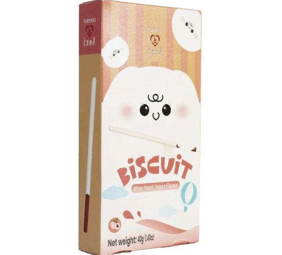 Tokimeki-Biscuit-Staebchen-Weisser-Pfirsich-Joguhrt-40g-Snac