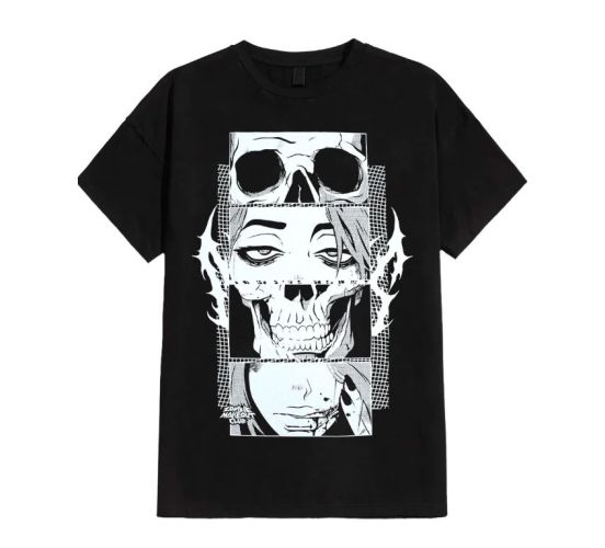 Zombie-Makeout-Club-Slides-schwarz-Unisex-Tshirt-1