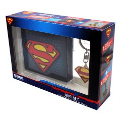 DC Comics - Superman - Geldbeutel und Schlüsselanhänger - Geschenkbox
