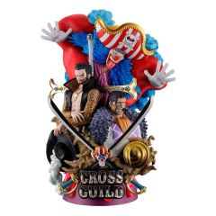 PREORDER - One Piece Petitrama DX PVC Mini-Statue Logbox Re Birth 03 Cross Guild 15 cm