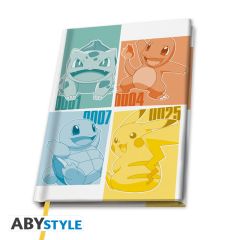 Pokemon - Kanto Starter - A5 - Notizbuch