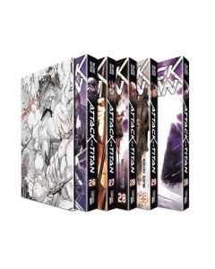 Attack-on-Titan-Baende-26-30-im-Sammelschuber-Manga-Neu-1