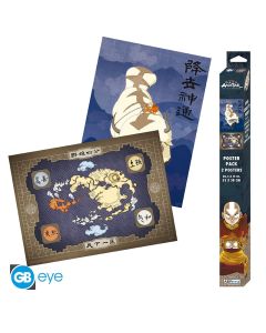 Avatar-Appa-Karte-Set-2-52x38cm-Chibi-Poster-1