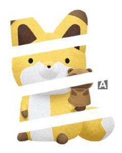 Banpresto-Kitsune-Fuchs-gelbweiss-Pluesch-1