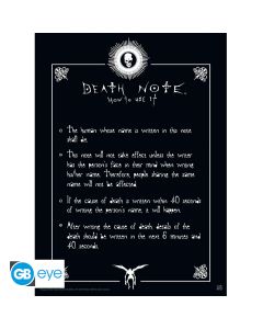 Death Note - Regeln - 52x38cm Chibi Poster