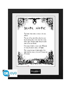 Death-Note-Regeln-des-Death-Notes-30x40-Rahmenbild-1