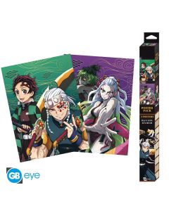 Demon-Slayer-Entertaiment-District-52x38cm-Chibi-Poster-1