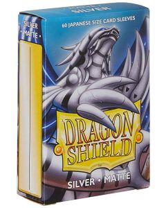 Dragon-Shield-Small-Sleeves-Japanese-Matte-Silver-60-Sleeves