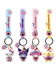 Hello-Kitty-and-Friends-Peach-Series-Zufalsschluesselanhaeng