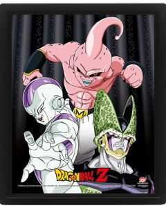 Mage-World-Exklusive-Dragonball-Z-Villians-26x25cm-3D-Rahmen