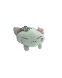 Nemu-Neko-weisse-Neko-mit-rosa-Schleife-in-den-Ohren-35cm-Pl