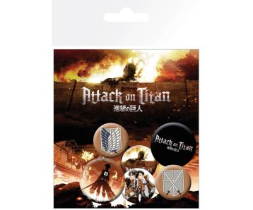 Attack-on-Titan-Charaktere-Badge-Pack-1