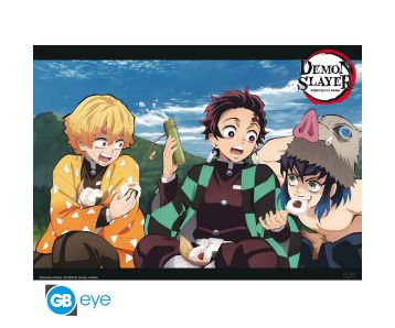 Demon-Slayer-Trio-52x38cm-Chibi-Poster-1