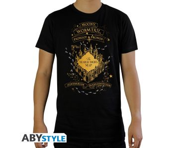 Harry-Potter-Karte-des-Rumtreibers-schwarz-T-Shirt-1