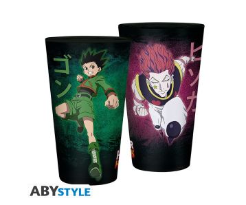 Hunter-X-Hunter-Grosses-Glas-Gon-vs-Hisoka-400ml-Glas-1