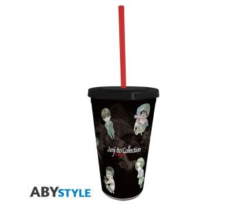 JUNJI-ITO-Becher-mit-Strohhalm-Chibi-Art-470ml-Flasche-1