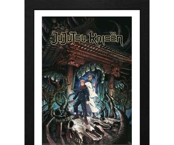 Jujutsu-Kaisen-Yuji-Sakuna-gerahmtes-Poster-305x406cm-Poster