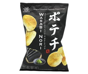 Koikeya-Kartoffelchips-Wasabi-Nori-Algen-100g-Snack-1