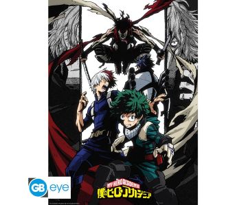 My-Hero-Academia-Stain-vs-students-52x38cm-Chibi-Poster-1