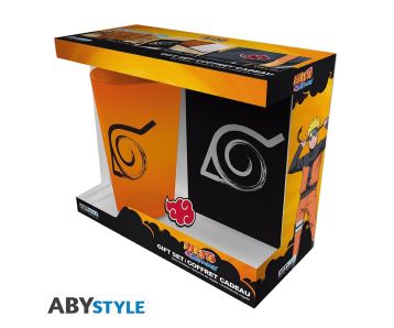 Naruto-Shippuden-Konoha-400ml-XXL-Glas-Pin-Taschenbuch-Notiz