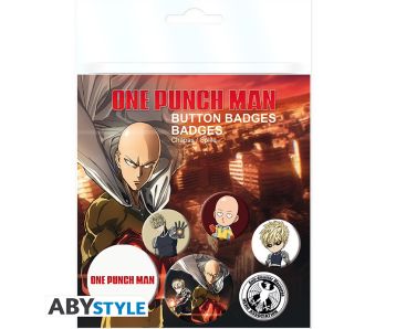 ONE PUNCH MAN - Saitama & Genos - Button-Set - Button