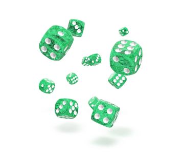 Oakie Doakie Dice W6 Würfel 12 mm Speckled - Grün (36)