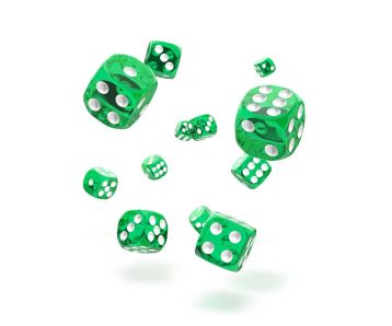 Oakie Doakie Dice W6 Würfel 12 mm Translucent - Grün (36)