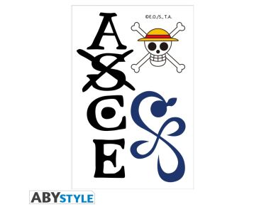 One-Piece-Ace-Nami-Strohhuete-15x10cm-Tattoos-1