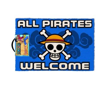 One-Piece-All-Pirates-Welcome-40x60-Fussmatte-1