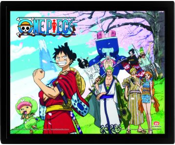 One-Piece-Samurai-Pirate-Warriors-26x20-3D-Rahmenbild-1