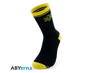 One-Piece-Trafalgar-Law-schwarzgelb-Einheitsgroesse-Socken-1