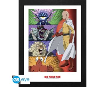 One-Punch-Man-Ranking-of-villains-30x40cm-Rahmenbild-1