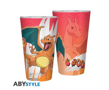 Pokemon-Glurak-400ml-Glas-1