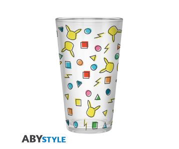 Pokemon-Pikachu-Muster-400ml-Glas-1